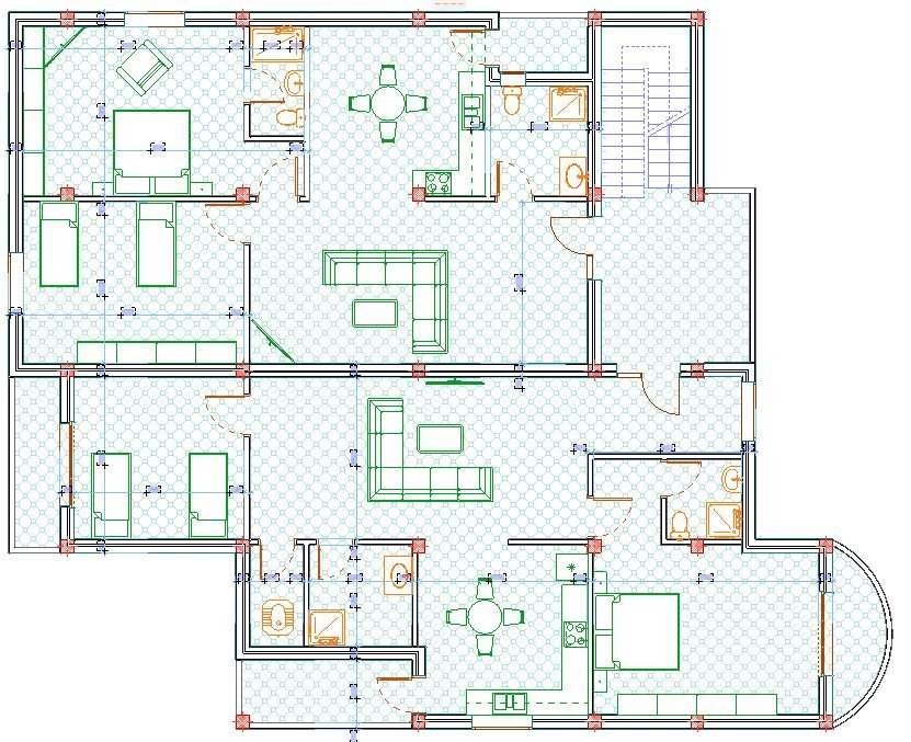 تصميم معماري للمنازل العائلية