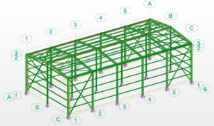 étude d’hangar en charpente métallique